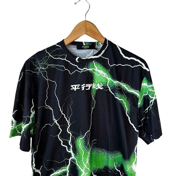 NWT Jaded London Men's Dragon Graphic Short Sleeve T Shirt Black Green Size XS - Picture 3 of 8